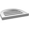 Ekena Millwork Round Top Surface Mount PVC Gable Vent: Functional, w/ 2"W x 1-1/2"P Brickmould Frame, 16"W x 14"H GVPRT16X1402SF - alternate 4
